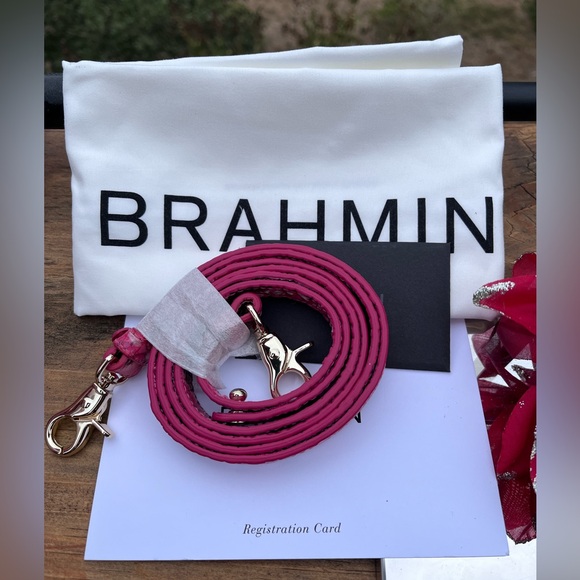 NWT Brahmin Crown of Hearts Large Duxbury Ombre Melbourne Satchel - Picture 12 of 14